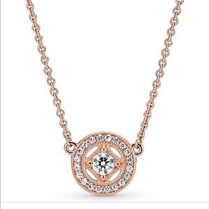 Pandora rose gold necklace